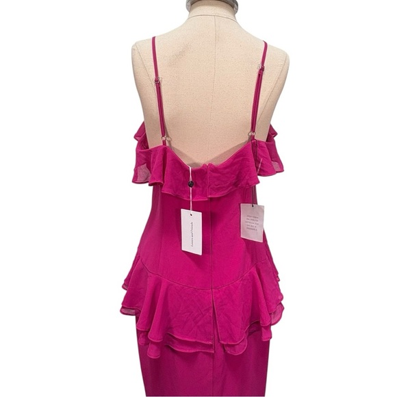 NEW Lovers + Friends Melissa Ruffle Maxi Dress Size Large - Picture 8 of 10